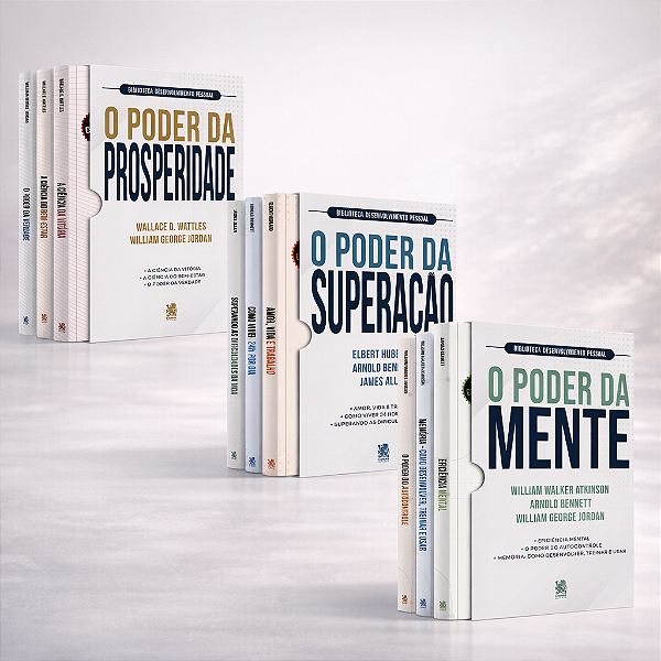 Livro Combo Desenvolvimento Pessoal | Kit Com 3 Boxes
