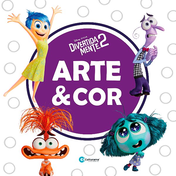 Livro Arte E Cor Divertida Mente 2: Livro Para Colorir!