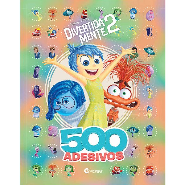 Livro 500 Adesivos Divertida Mente 2