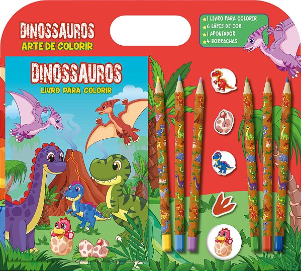 Livro Arte de colorir - Dinossauros