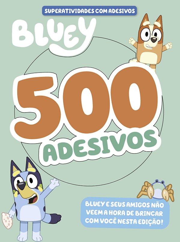 Livro Bluey - Superlivro de adesivos - 500 Adesivos