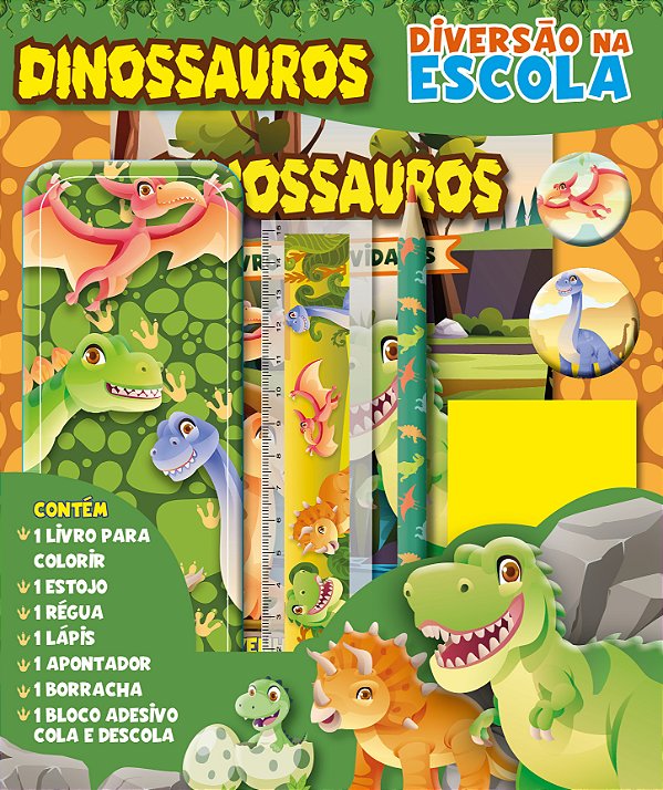 Livro Diversão na escola - Dinossauros