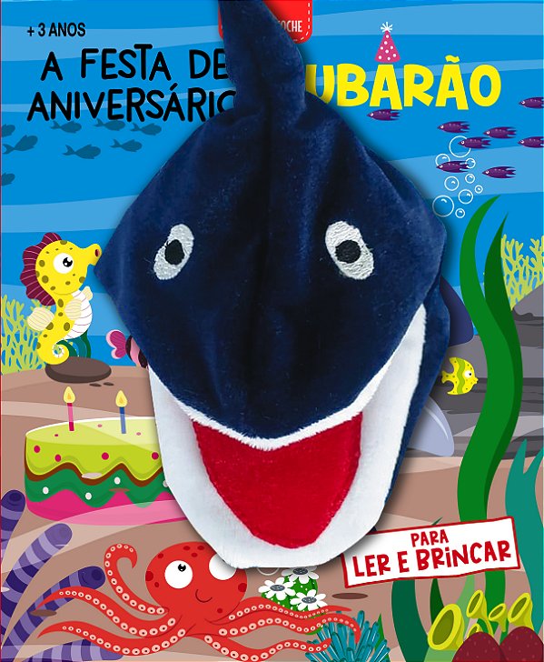 Livro Livro Fantoche - Festa de aniversário do tubarão