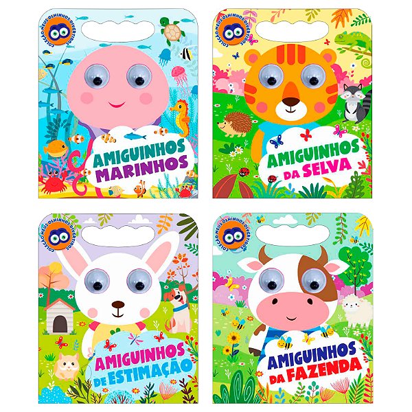 Livro Coleção Meus Olhinhos Divertidos - Kit com 4 Livrin...