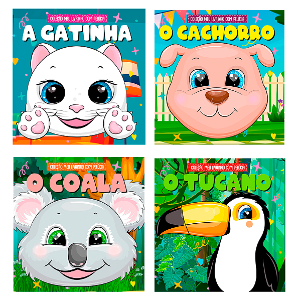 Livro Coleção Meu Livrinho com Pelúcia - Kit com 4 Livrin...