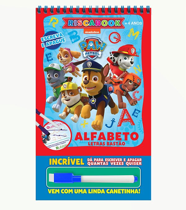 Livro Riscabook - Patrulha Canina