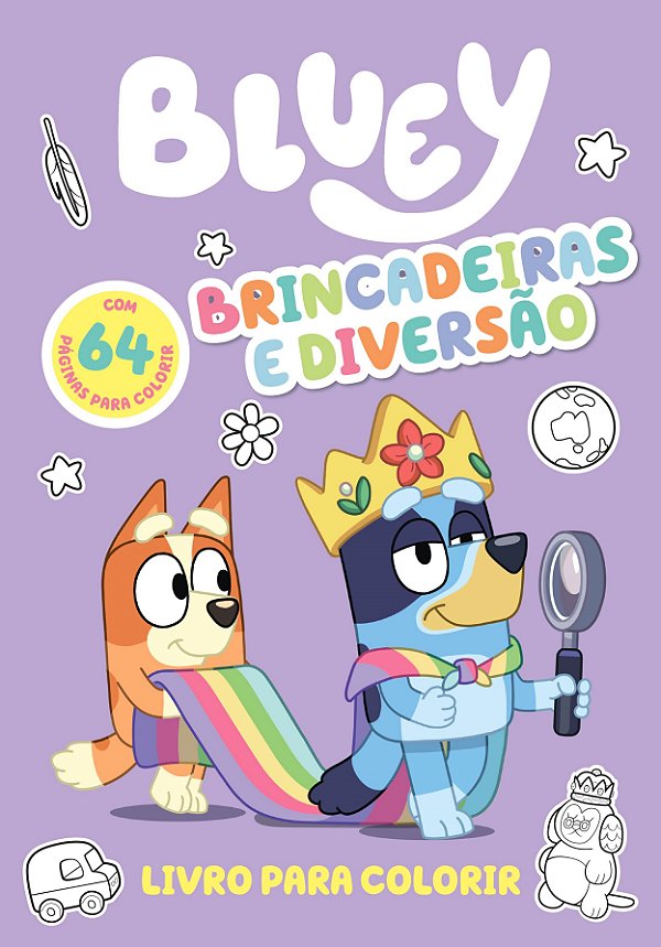 Livro Bluey - Livro para Colorir - Brincadeiras e Diversã...