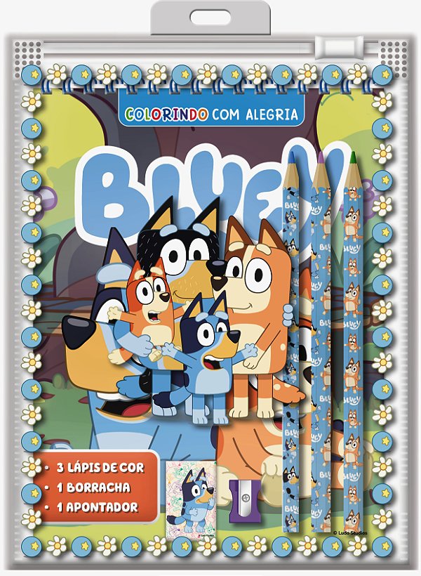 Livro Bluey - Colorindo com alegria