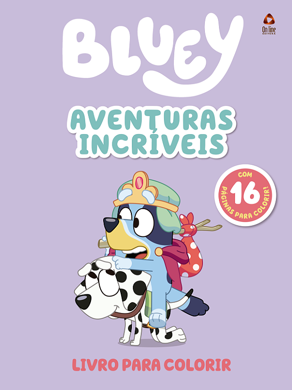 Livro Bluey - Livro para colorir - Aventuras Incríveis