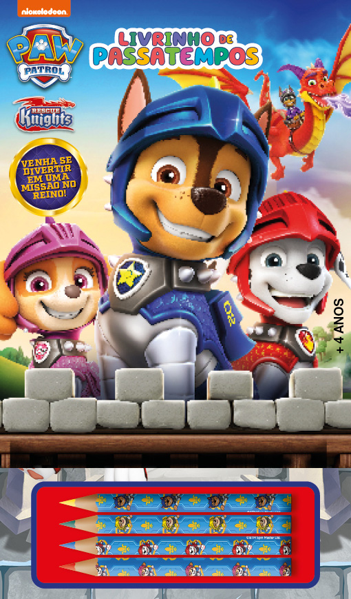 Livro Patrulha canina livrinho de passatempos