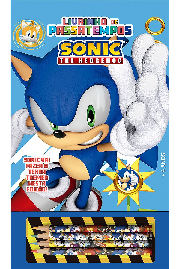 Livro Sonic Livrinho de Passatempos