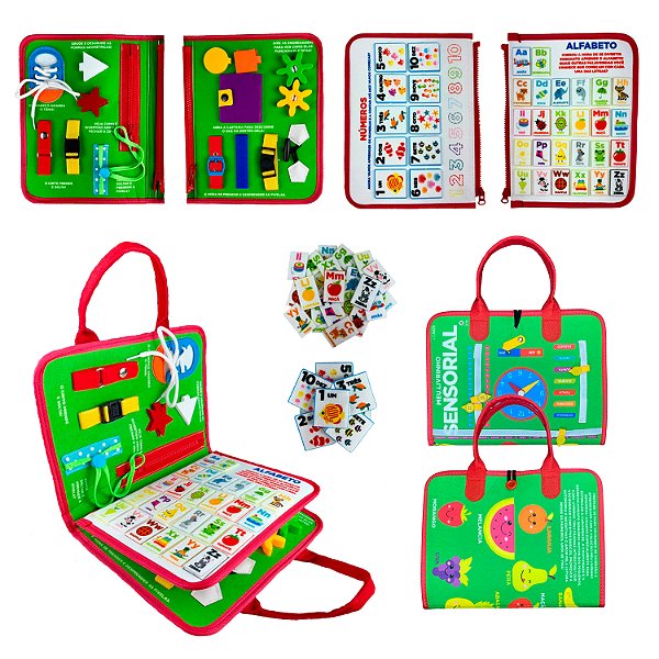 Livro Livro Educativo Montessori: Meu Livrinho Sensorial Maleta...