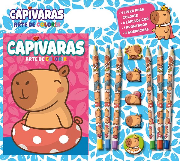 Livro Capivaras Arte de Colorir