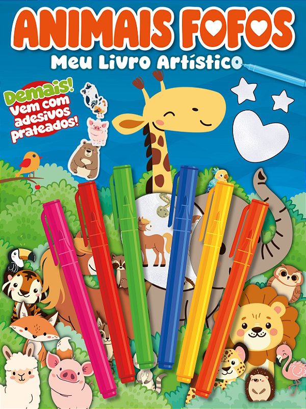 Livro Animais Fofos Meu Livro Artístico
