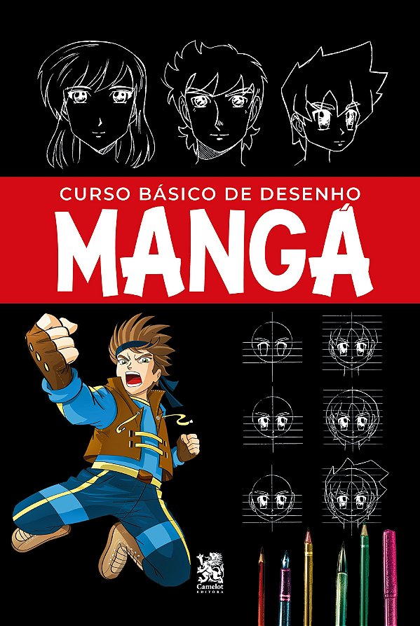Livro Curso básico de desenho - Mangá