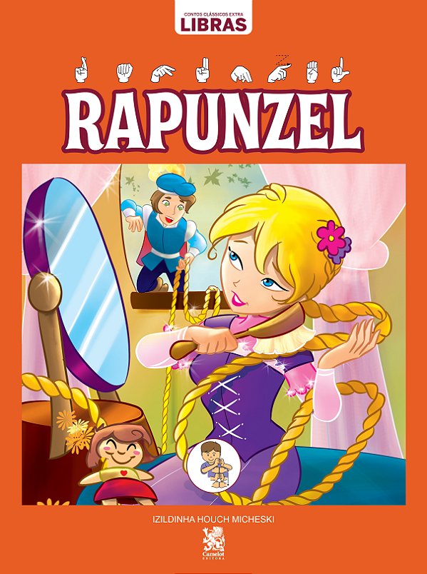 Livro Contos clássicos em libras - Rapunzel