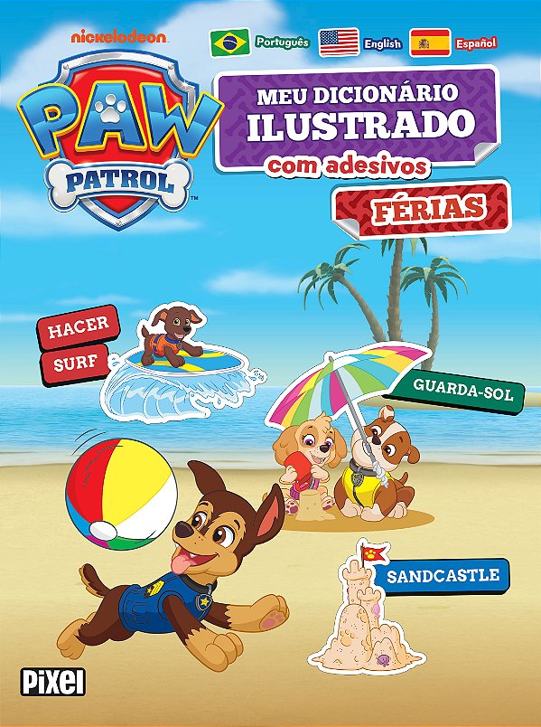 Livro Meu primeiro dicionário de adesivos: Férias - Patru...