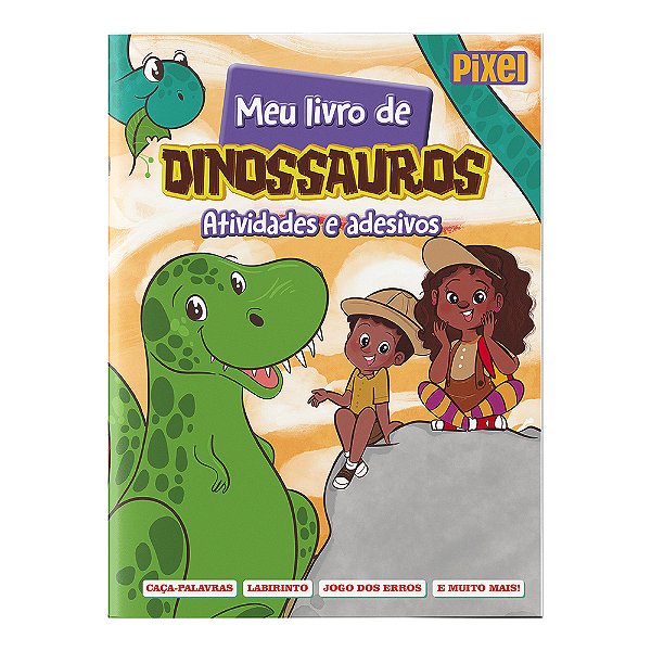 Livro Meu livro de dinossauros: Atividades e adesivos