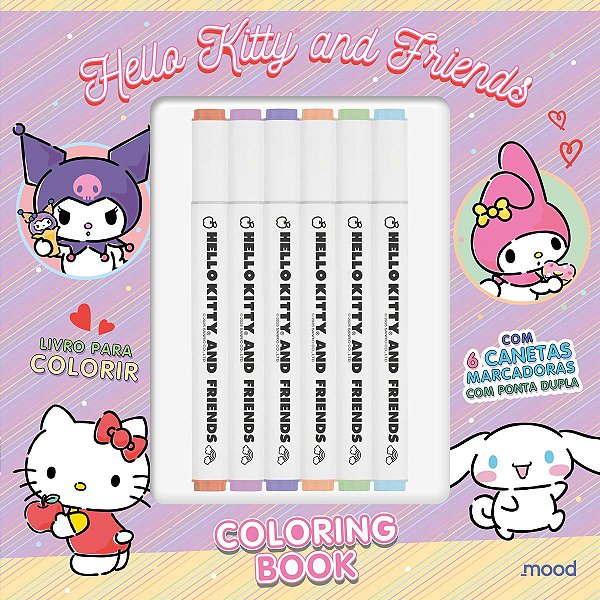 Livro Hello Kitty - Coloring Book - Livro de colorir