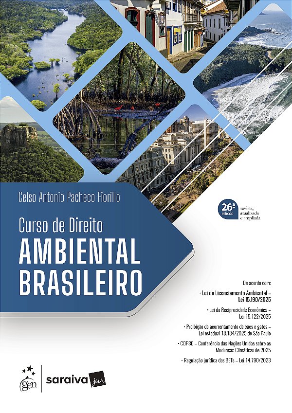 Livro Curso de Direito Ambiental Brasileiro - 26ª Edição 2026