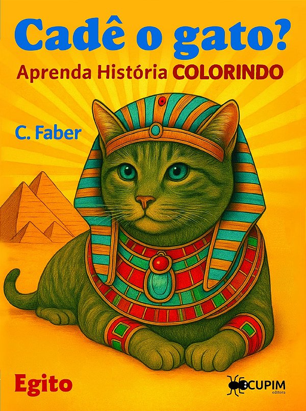Livro Cadê O Gato? Aprenda História Colorindo