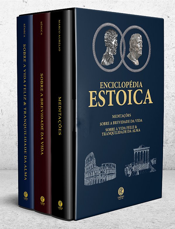Livro Enciclopédia Estoica Edição de Luxo - Box com 3 Liv...