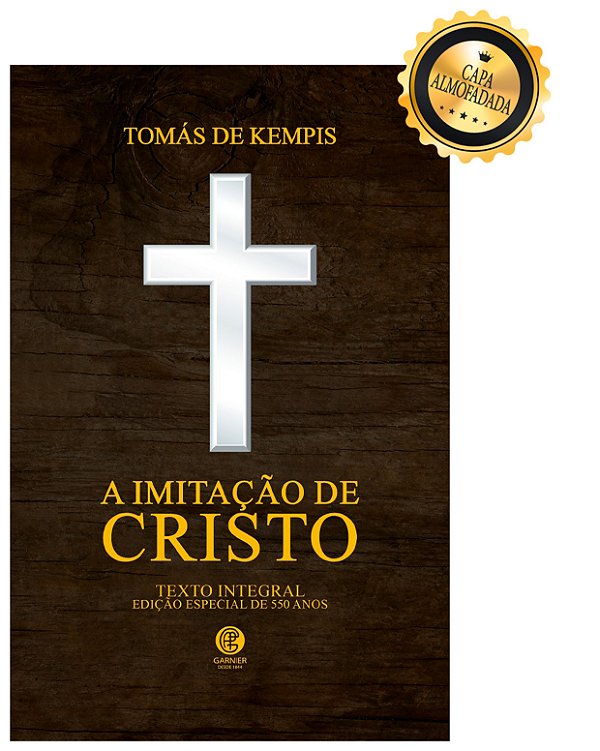 Livro A imitação de Cristo - Edição de luxo almofadada