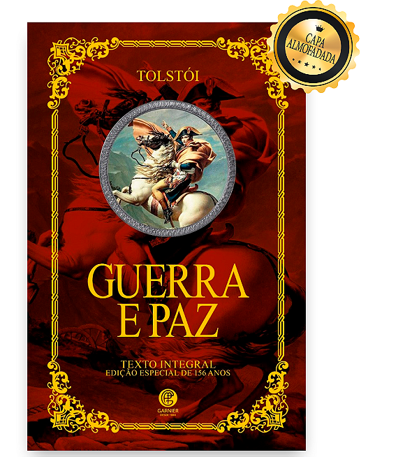 Livro Guerra e paz - Edição de luxo almofadada
