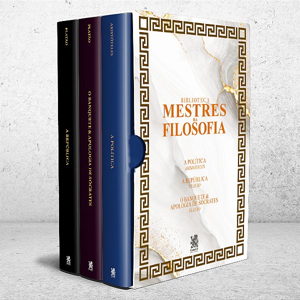 Livro Biblioteca Mestres da Filosofia - Box com 3 Livros