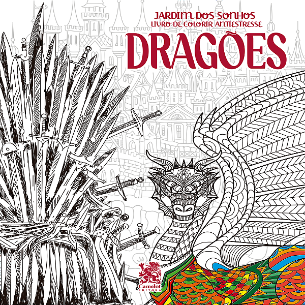 Livro Livro de colorir - Jardim dos sonhos - Dragões