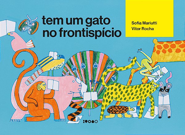 Livro Tem um gato no frontispício