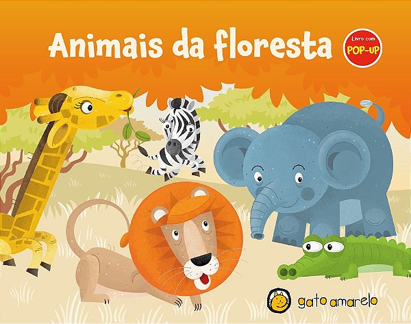 Livro Livro com pop-up - animais da floresta