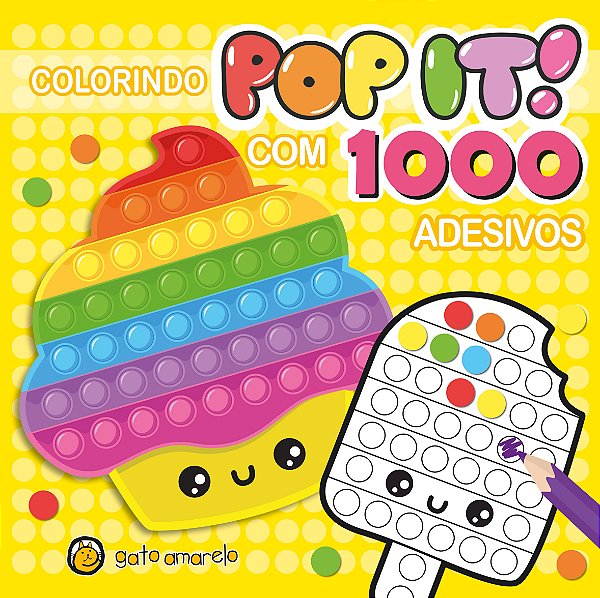 Livro Colorindo Pop It - Cupcake