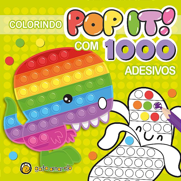 Livro Colorindo Pop It - Dinossauro