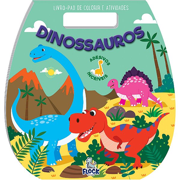 Livro Livro-Pad De Colorir E Atividades: Dinossauros