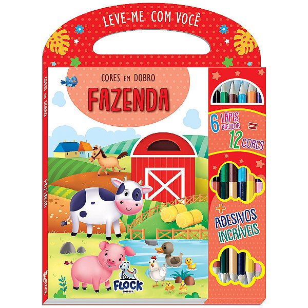 Livro Cores Em Dobro: Fazenda