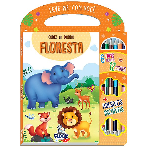Livro Cores Em Dobro: Floresta