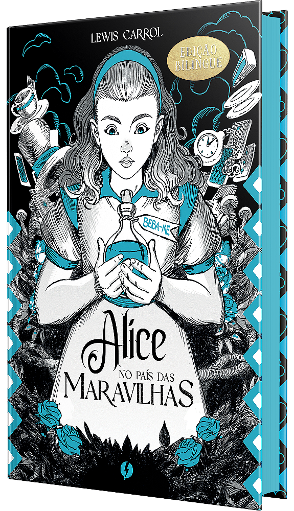 Livro Alice no país das maravilhas - Edição de luxo bilín...
