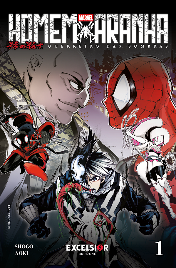 Livro Homem-Aranha: guerreiro das sombras – Mangá