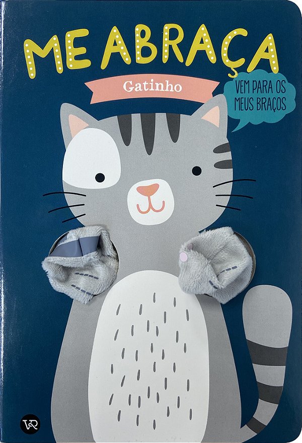 Livro Me Abraça. Gatinho
