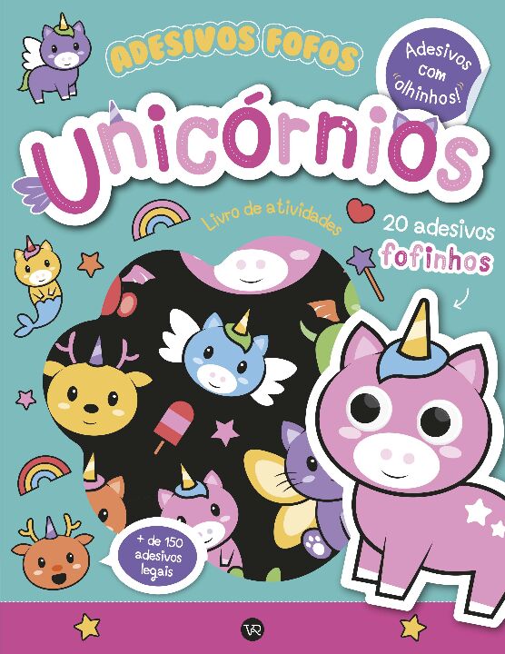 Livro Adesivos Fofos: Unicórnios (Volume 4)