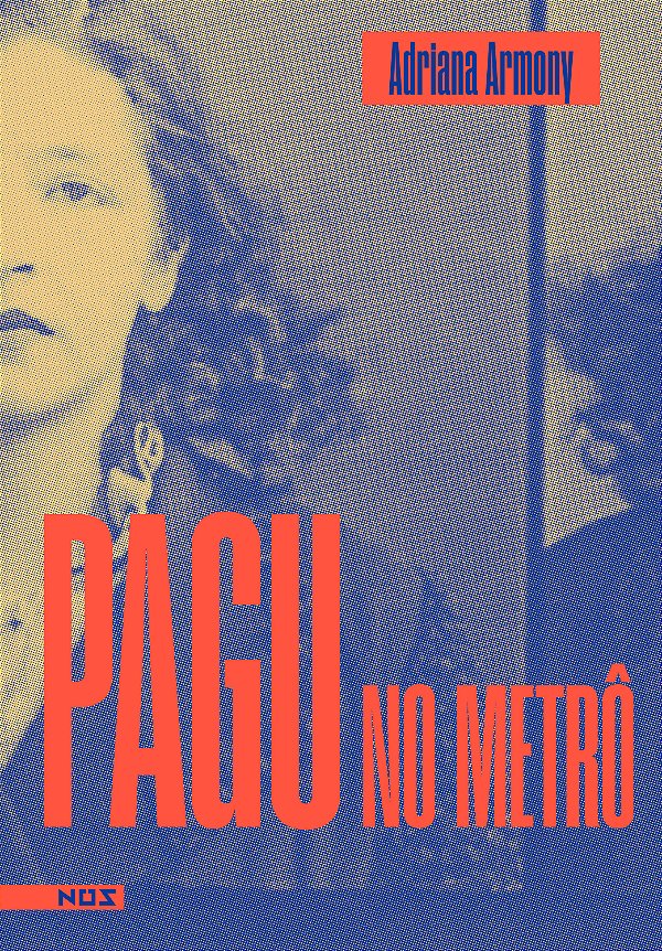 Livro Pagu no metrô