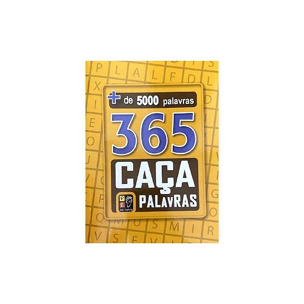 Livro 365 Caça Palavras - Amarelo