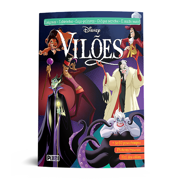 Livro Livrão Vilões Da Disney