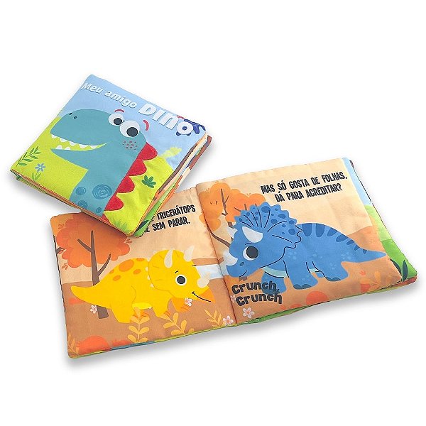 Livro Meu Amigo Dino: Livro De Pano