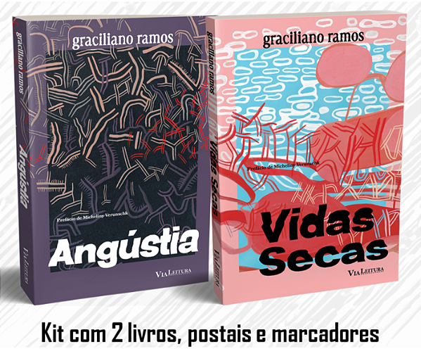 Livro Kit - Graciliano Ramos - Vidas Secas + Angústia + P...