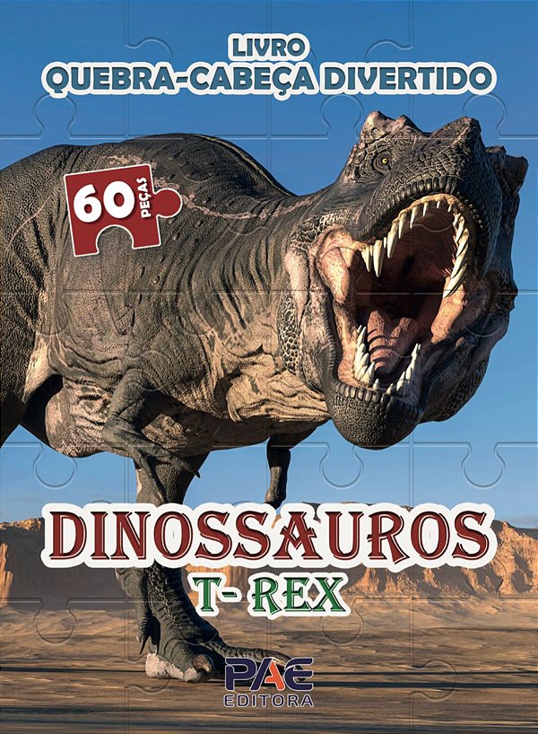 Livro Livro quebra-cabeça divertido - dinossauros t-rex