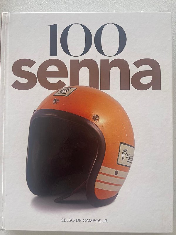 Livro 100 Senna - Capa Capacete