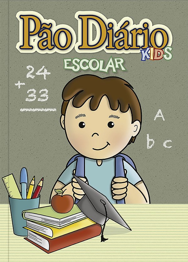 Livro Pão Diário Kids Escolar - Quadro negro