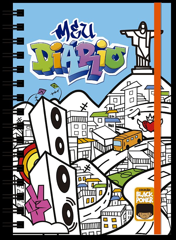 Livro Diário Black Power - Azul